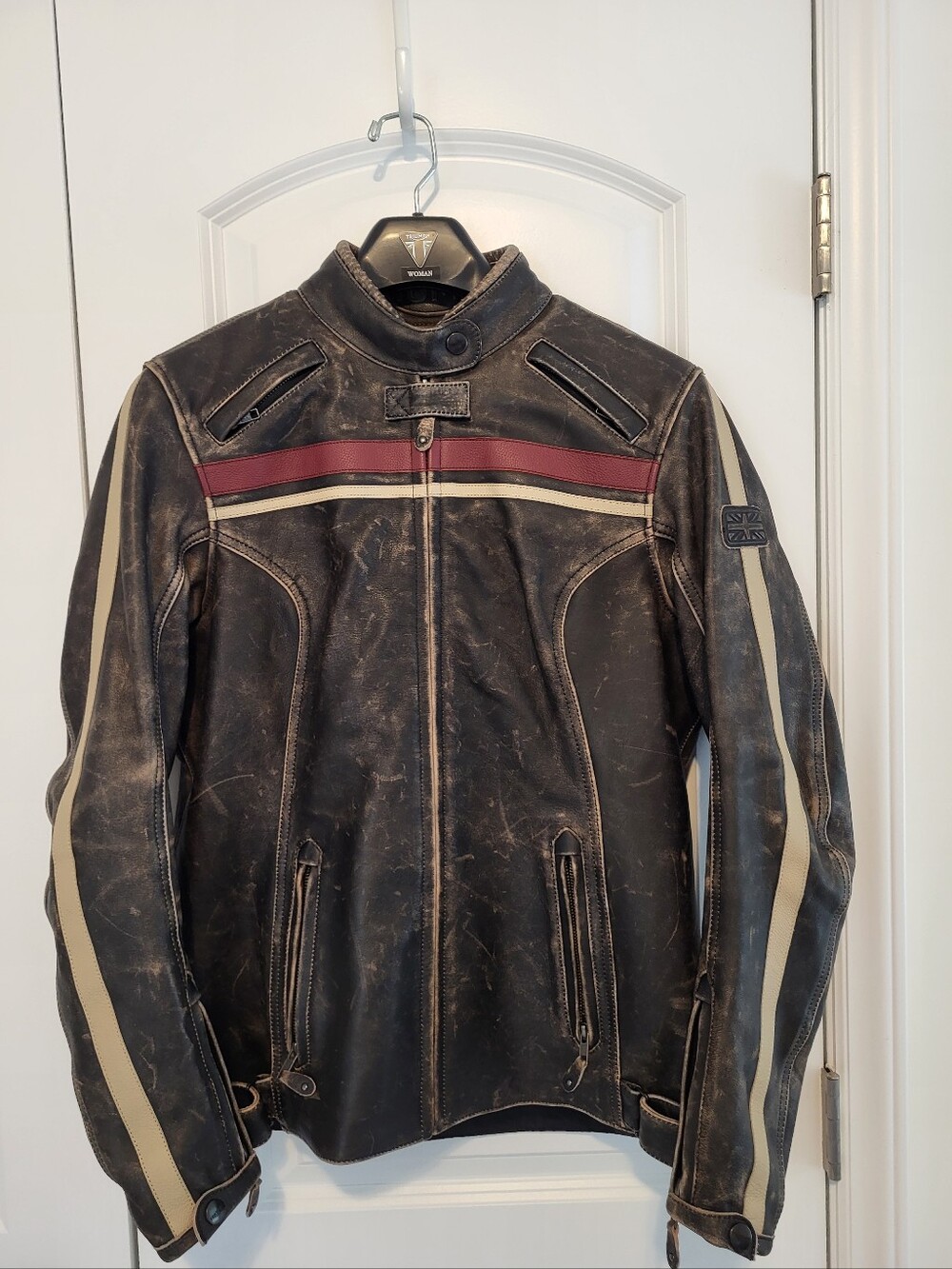 Triumph Raven Women's Leather Motorcycle Jacket